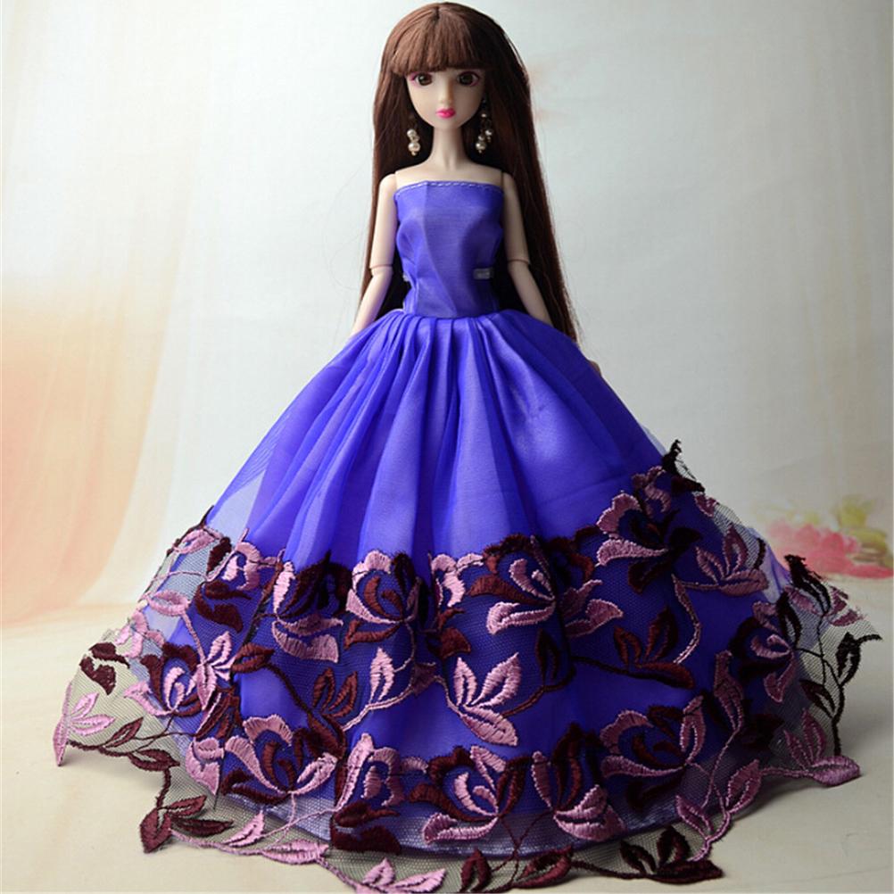 5Pcs/Set Wedding Evening Dress Princess Dress Barbie Gifts Baby Kids