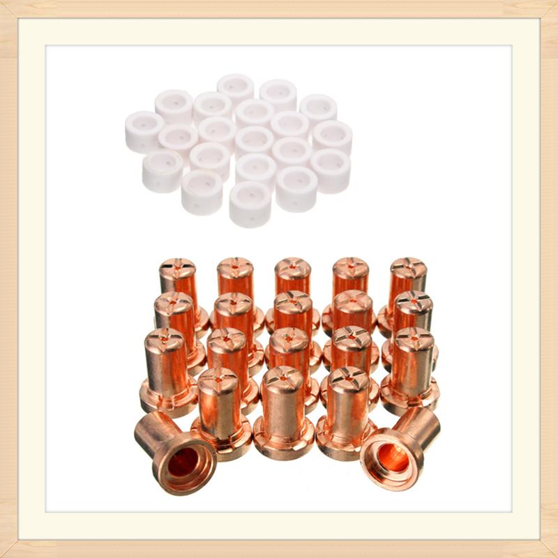 60 шт. Керамический + металлический плазменно-воздушный резак расходные материалы удлиненный наконечник сопла электрод для горелки PT31 LG40 CUT-50D