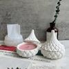 DIY Handmade Gypsum Candle Cup Mold Resin Concrete Storage Box Making Silicone Mould Drop Shape Gift Box Planter Craft Form Tool