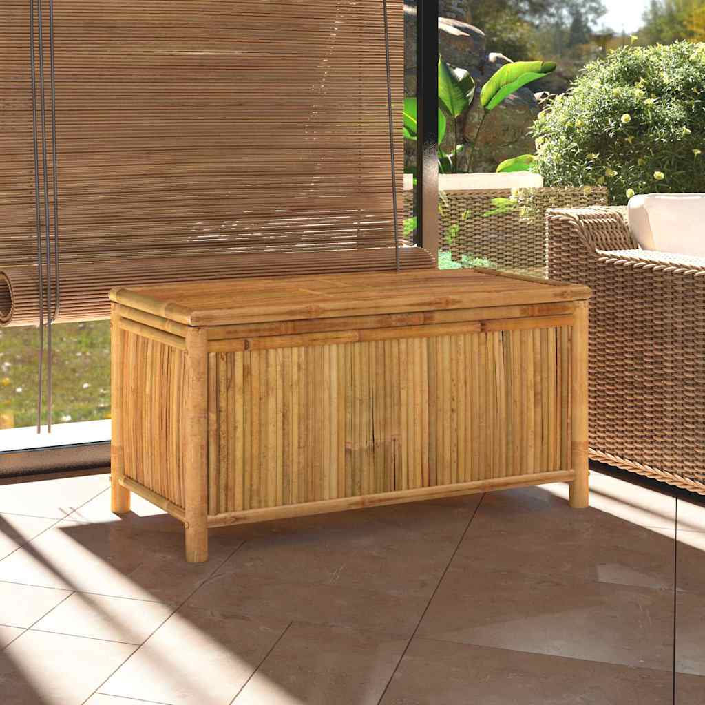 Vidaxl Skrzynia Ogrodowa, 110X52X55 Cm, Bambus