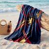 Lyon FC Print Microfiber Beach Towel Quick Dry Absorbent Large Towel For Beach Swimming Travel