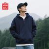 MINISO Men's American Style Half-Zip Hooded Sweatshirt