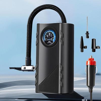 Автомобильный воздушный насос, Прецизионный манометр, Питание от прикуривателя 12 В, для Автомобиля/Мотоцикла/Велосипеда/Мячей
