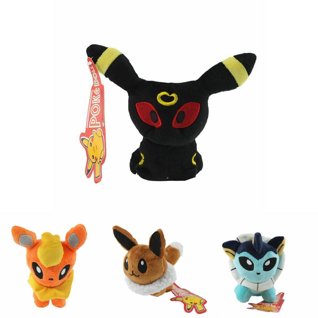 Huggable Mini 5'' Pokemon Plush Toy Doll Collection With Sweet Eevee Leafeon And More