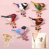 1PC Brooch Minimalist Clothing Accessory Sleek Enamel Durable Minimalist Versatile-Wear Bird Everyday-Suitable 4x3.5cm