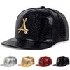Metal Triangle Crocodile Patterned Hip-hop Hat Unisex Flat Top Baseball Cap Fashionable Outdoor Sunscreen Hats Leisure Travel Caps