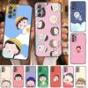 TOPLBPCS Чехол для телефона Chibi Maruko для Samsung Galaxy A70 A50 A51 A71 A52 A40 A30 A31 A90 A20E 5G a20s Черный корпус Арт Клетка C