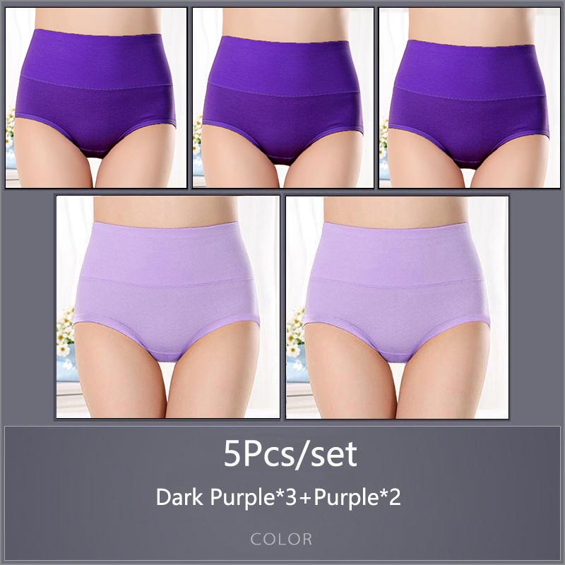 5 шт./компл. женские хлопковые трусики с высокой талией, мягкое дышащее удобное нижнее белье, большие размеры M-XXXXL