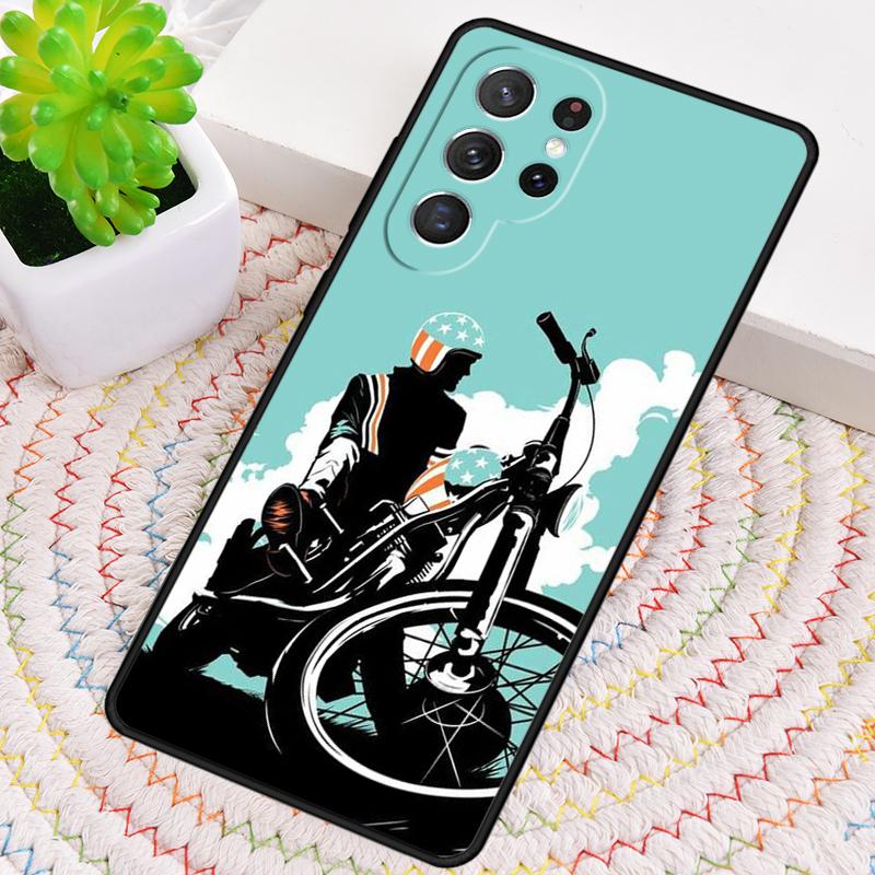 Мультяшный чехол для телефона с мотоциклом для Samsung Galaxy note 10 pro S26 Ultra S23 S24 FE S25 S21 S22 PLUS ударопрочный чехол