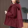 Women's 2024 Mid-Length Hooded Cotton Parka - Fleece-Lined, Solid Color, Casual Loose Fit, Winter Coat
