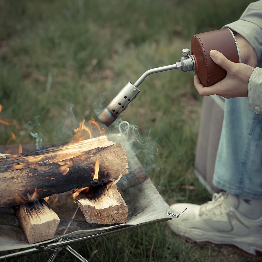 CAMPING MOON Giga Power Torch for Bonfires, Fireman, Compatible with OD Cans, Outdoor Cooking, MT-3915-OD