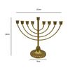 Table Je Candlestick Holder Wide Sturdy Base Hanukkah Decoration Menorah for Shelf Cabinet Fireplace Living Room Desk
