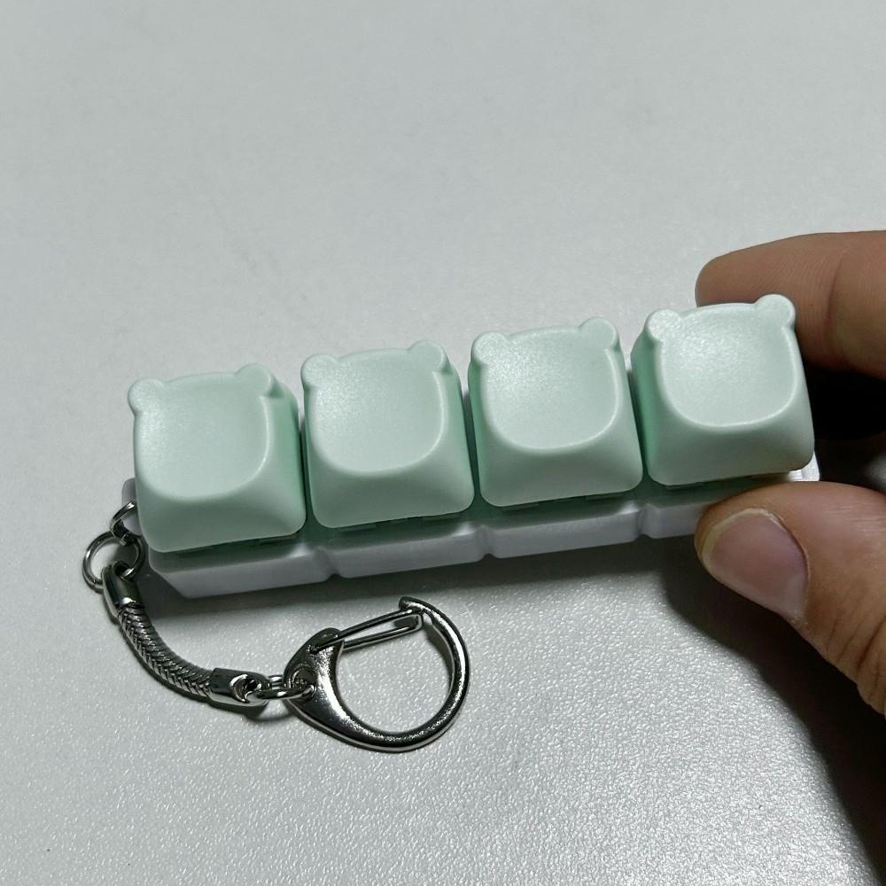 DIY Клавиатура Брелок-Фиджет Ключи Кнопка Игрушка-зажим Новая Насадка на Палец Клавиатуры Развлечение