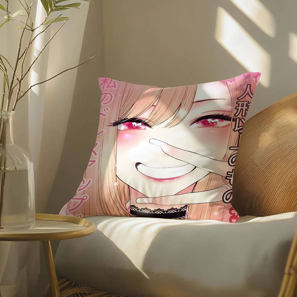 Мой нарядный любимец Марин Китагава Наволочка Шелковистая элегантная Комфорт Диван-кровать Невидимая молния Пляжная наволочка