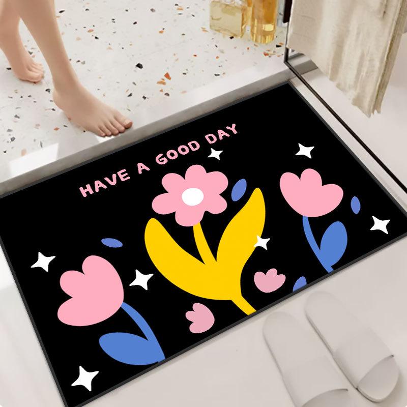 Водопоглощающие противоскользящие коврики в форме сердца: Износостойкое средство для удаления пыли с крыльца и входных дверей