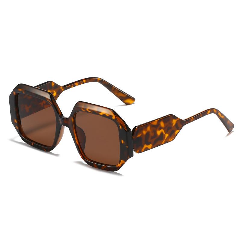 Polygonal Sunglasses European And American Internet Celebrities Box Glasses Fashion Candy Color Women'S Sunglasses
