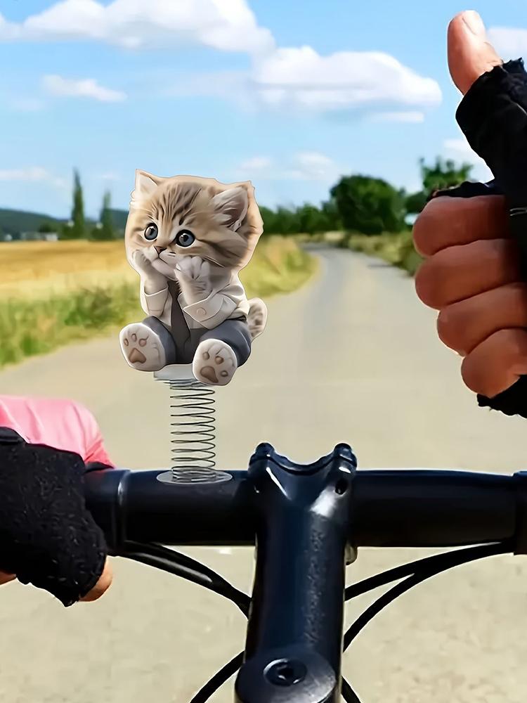 Украшения для автомобиля Милый кот Болванчик Игрушка для приборной панели автомобиля Декоративные аксессуары для интерьера Качающая головой Танцующая игрушка Забавное Милое животное