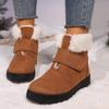 Fleece Warm Snow Boots Winter British Platform Casual Short Boots Women