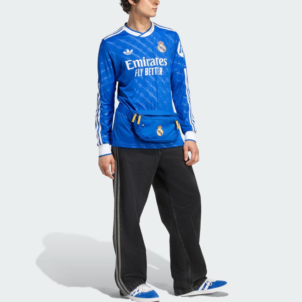 adidas Real Madrid 2025/2026 Long Sleeve Third Jersey Asia Sizing Asia Sizing 'Blue Bird' Men's JW4054