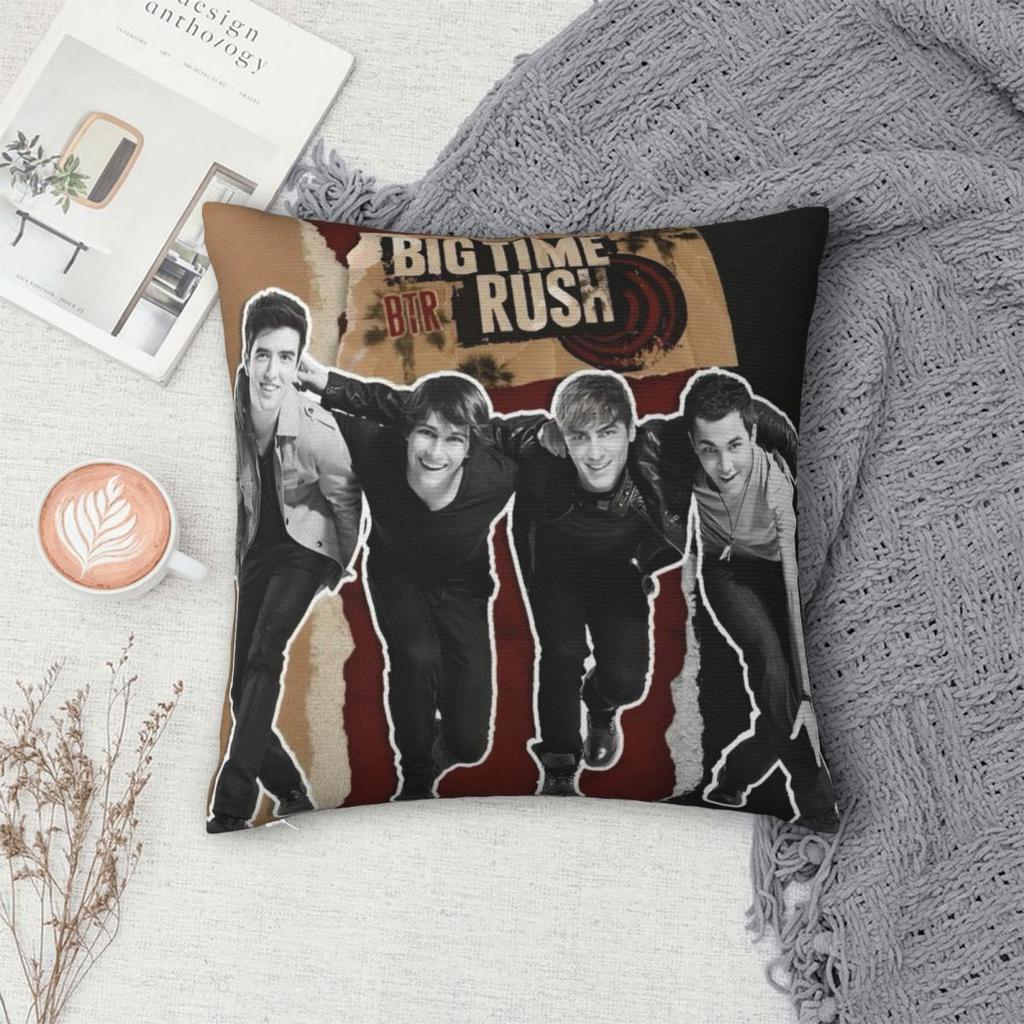 Big Time Rush Наволочка для подушки с принтом Рок-группы Подушка Чехол для подушки Домашний декор Квадратный Разные размеры