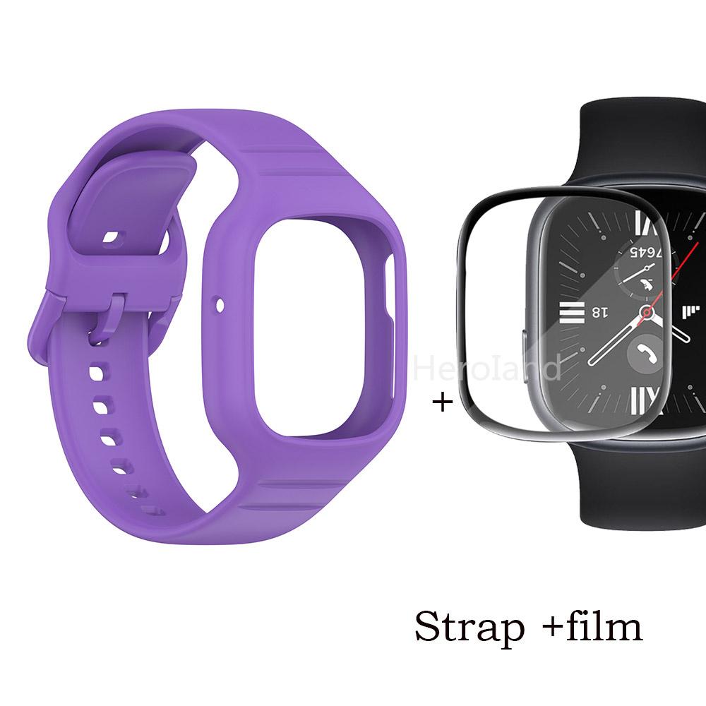 Спортивный силиконовый ремешок для часов Huawei Honor Watch 4, ремешок для смарт-часов, браслет для Honor Watch4, аксессуары, ремешок 2 в 1