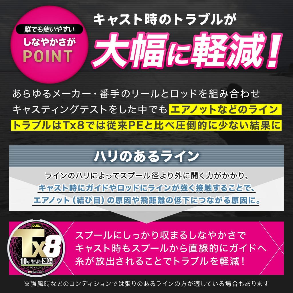DUEL PE Леска Tx8 Ловля Эгинга Высокая Высокая 3 Маркировка [Леска, Снасть, Прочность, Чувствительность, Долговечность] 0.6 Эгинг, 150м, Цвета, 3-цветная