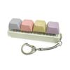 Keyboard Button Fidget Toy 4-Button Keyboard Keychain Stress Relief Toys Key Chain Rings Decompression Toy GZW