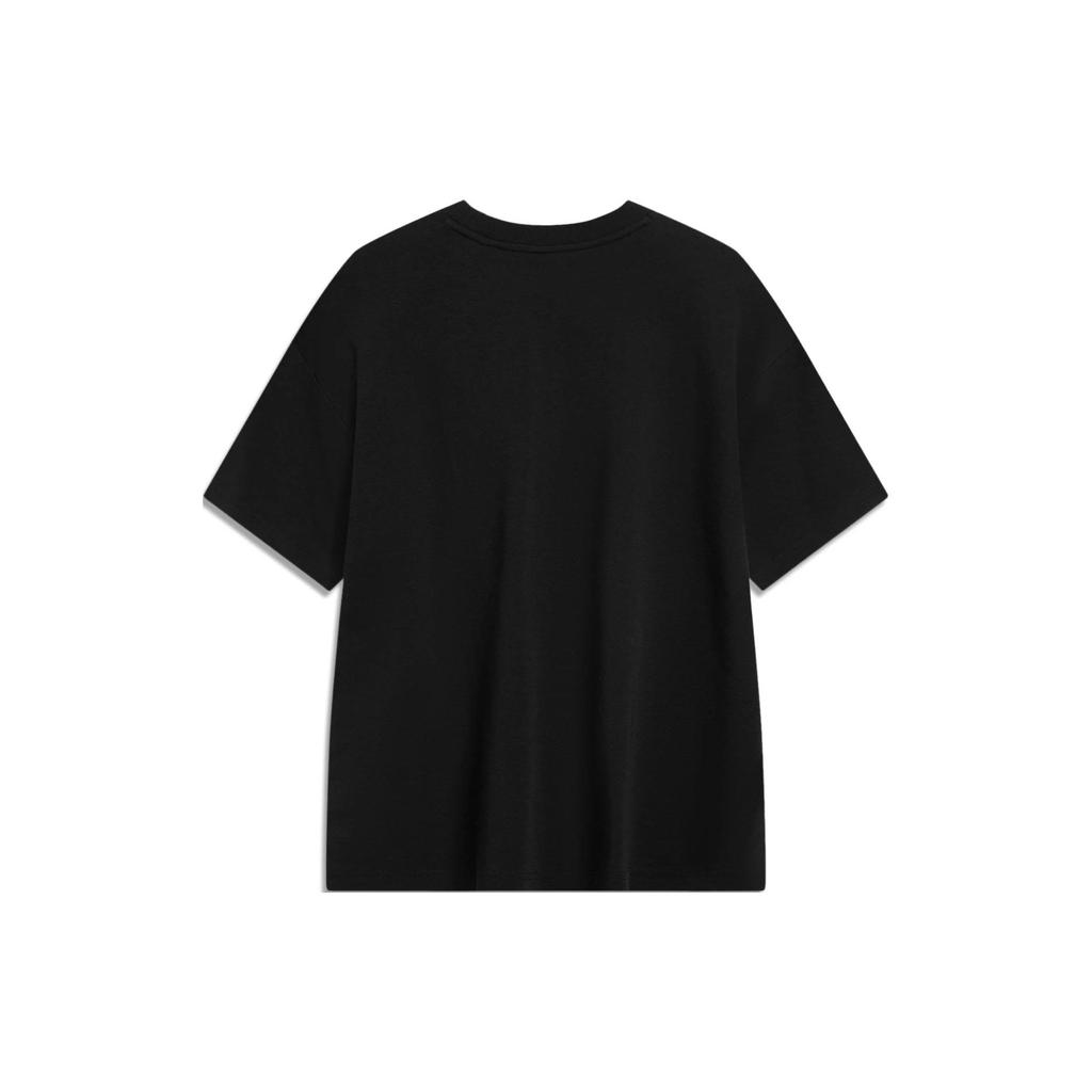 Li-Ning Мужская футболка с буквенным принтом Wade Series Ice-Touch, черные AHST325-1