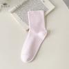 Autumn Winter Soft Comfort Breathable Dress Socks for Women Womens Cotton Crew Socks  Above Ankle Crew Socks for Casual
