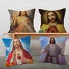 Классическая фигура Иисуса J Подушка Подарок Декор для дома и офиса Спальня Диван Автомобильная наволочка Чехол 45x45