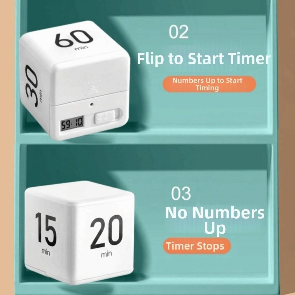 15/20/30/60 min Cube Timer Time Management Reminder Timer Durable Kitchen Timer  Exam Preparation