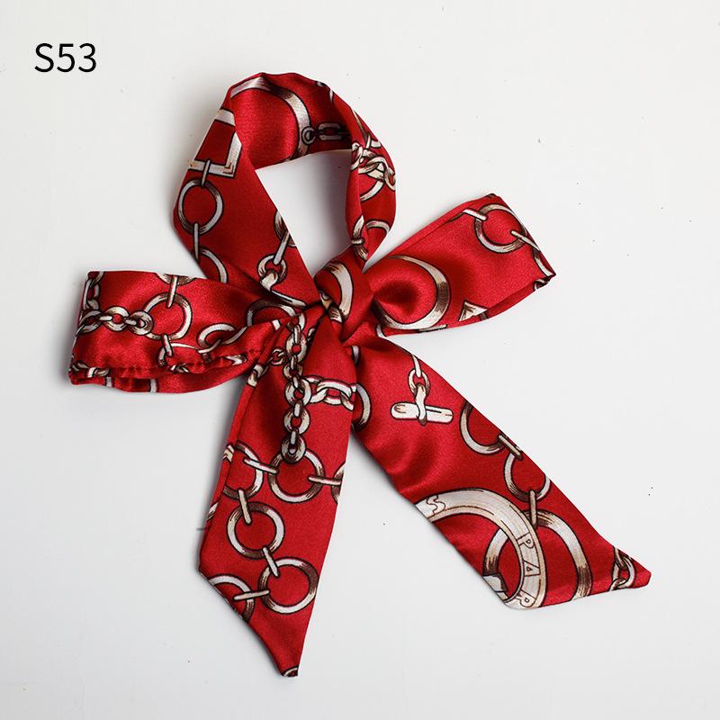 Шелковый шарф, завязанный сумочкой, завязанный бант для волос, длинная повязка на голову, серпантин, маленький шелковый шарф, подарочная коробка, подарочный ремешок