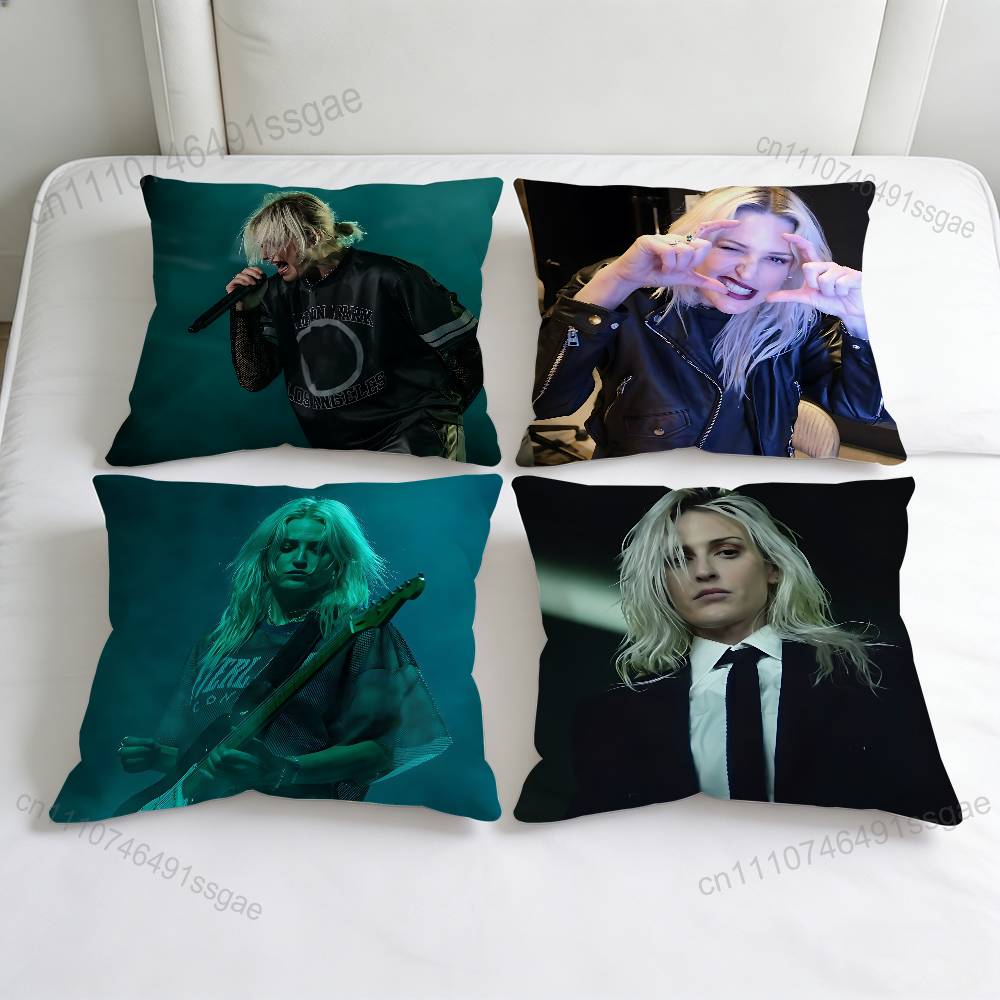 Singer EEmily AArmstrong Fashion Square Pillow Case Durable Throw Pillow Cover for Sofa Couch Chair