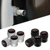 Car Decor 4Pcs Metal Type R Typer Logo Car Tire Valve Stem Cap Tire Wheel Stem Air Valve Caps For Accord Fit Civic CR-V