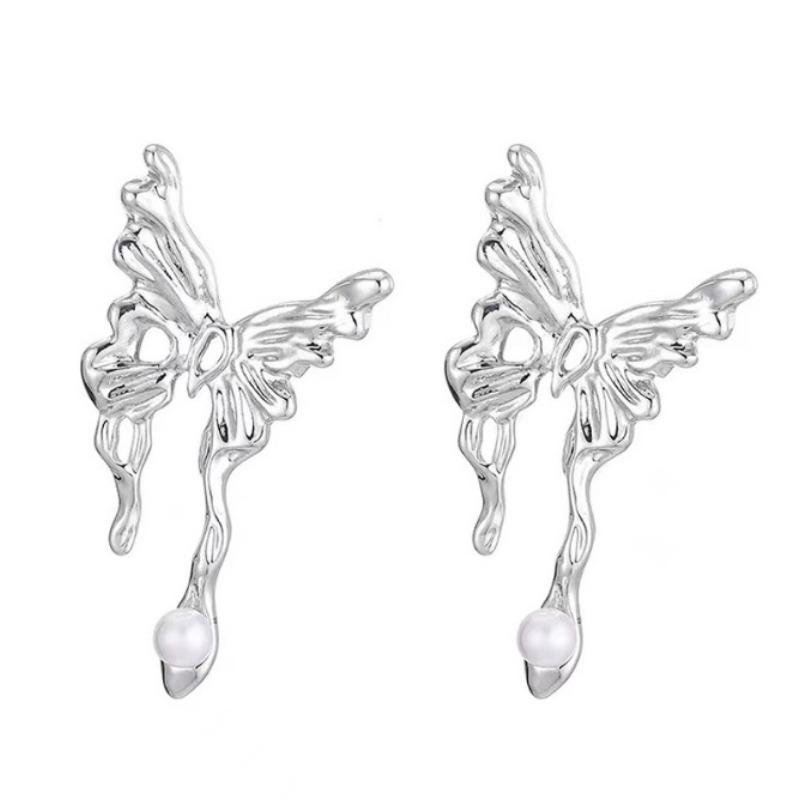 Модные серьги-бабочки Y2k для женщин. Изысканные ювелирные изделия в виде бабочек. Элегантные серьги для свадебной вечеринки. Роскошные ювелирные аксессуары. Подарок на день рождения.