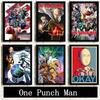 One Punch Man картина постер японские экшн-комиксы аниме гостиная настенное украшение высокое качество холст живопись