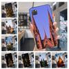 Чехол для телефона с архитектурным пейзажем для Huawei Mate 40 30 20 10 Pro Lite Nova 9 8 5T Y7p Y7, мягкий черный чехол для телефона