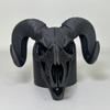 Защитный колпак для сцепного устройства прицепа, 3D-печатный череп барана для прицепа, Черно-белый дизайн кости для грузовика, Аксессуары для автодома