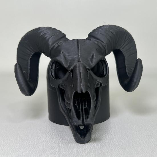 Защитный колпак для сцепного устройства прицепа, 3D-печатный череп барана для прицепа, Черно-белый дизайн кости для грузовика, Аксессуары для автодома