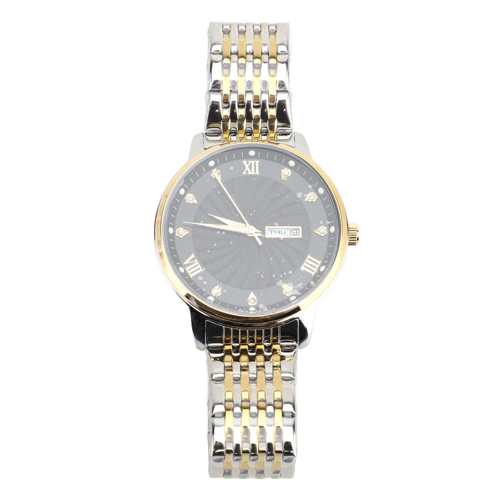 Quartz Men Watch Business Stylish Wristwatch Water Resistant Men Watch with Date Function for Business