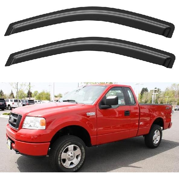 Козырьки от дождя на окна для Ford F250 F350 F450 F550 Super Duty 1999-2016, Дефлекторы окон (вставные) для Ford F650 F750 2000-2016