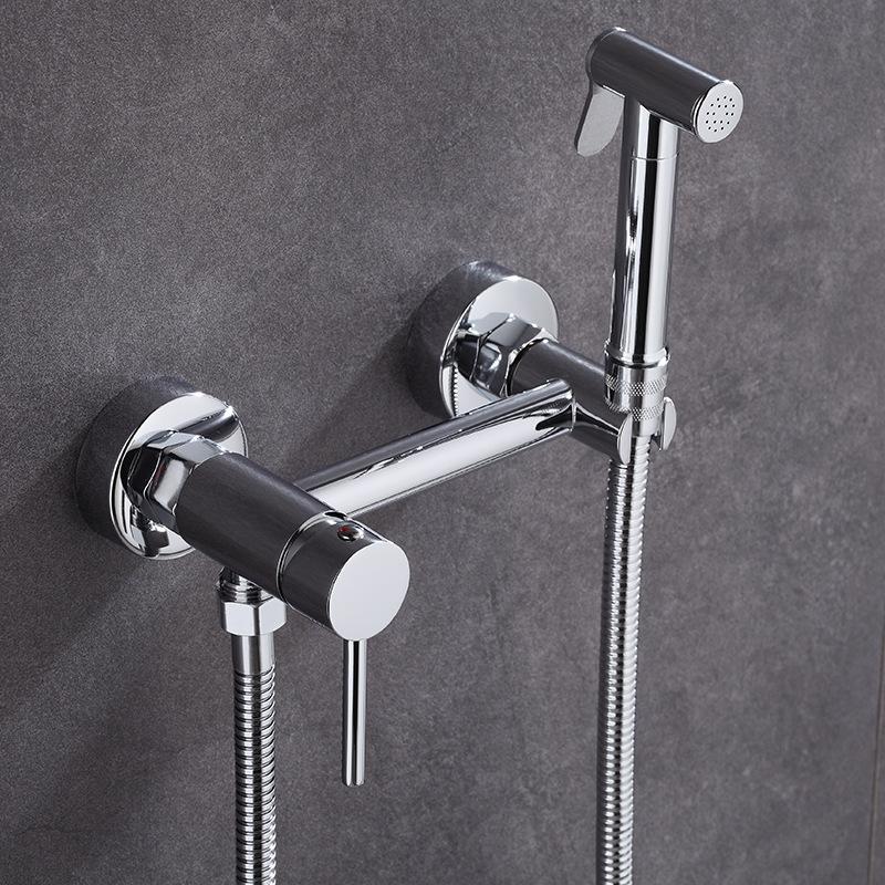 Латунный Смеситель душ Биде Портативный Распылитель Ванная Туалет Биде Смесители горячей и холодной воды Водяной клапан Набор сопла Гигиенический душ