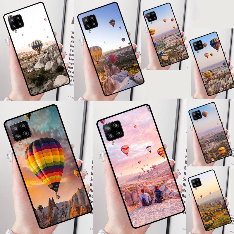 Hot Air Balloon Travel Mountain For Samsung Galaxy A26 A56 A36 A16 A22 A32 A52 A54 A14 A55 A35 A15 A53 A33 A13 A05 A06 Case