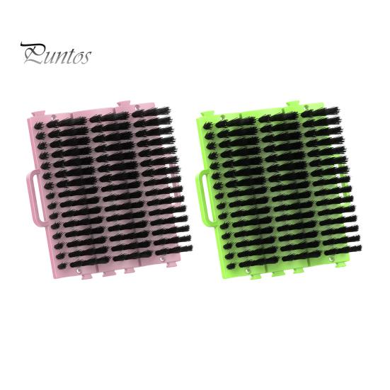 Щетка для царапин для скота с винтами Пластиковый инструмент против зуда Удаление вредных паразитов Массажная щетка для ухода за омертвевшей кожей для крупного рогатого скота, овец, лошадей, свиней