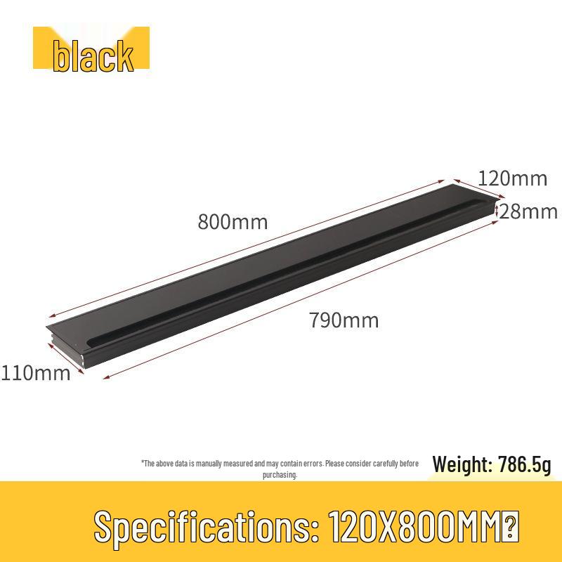 Desktop Cable Management Box: Flip-up Cover for Desk Cable Hole - Wire Pass-through and Decorative Rectangular Plate
