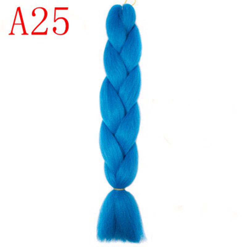 Ombre Hair Jumbo Braids Волосы Синтетические наращивания волос для женщин Розовый Красный Синий 102 Доступных цвета