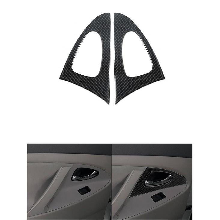 Для Toyota Camry 07-11 наклейки из углеродного волокна на центральной консоли, панель переключателей кондиционера, задняя панель, боковое вентиляционное отверстие, крышка