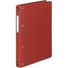 KOKUYO File Binder Cloth Pasted B5 Vertical with Square Metal 26 Holes Holds 100 Sheets Red Ha-110R