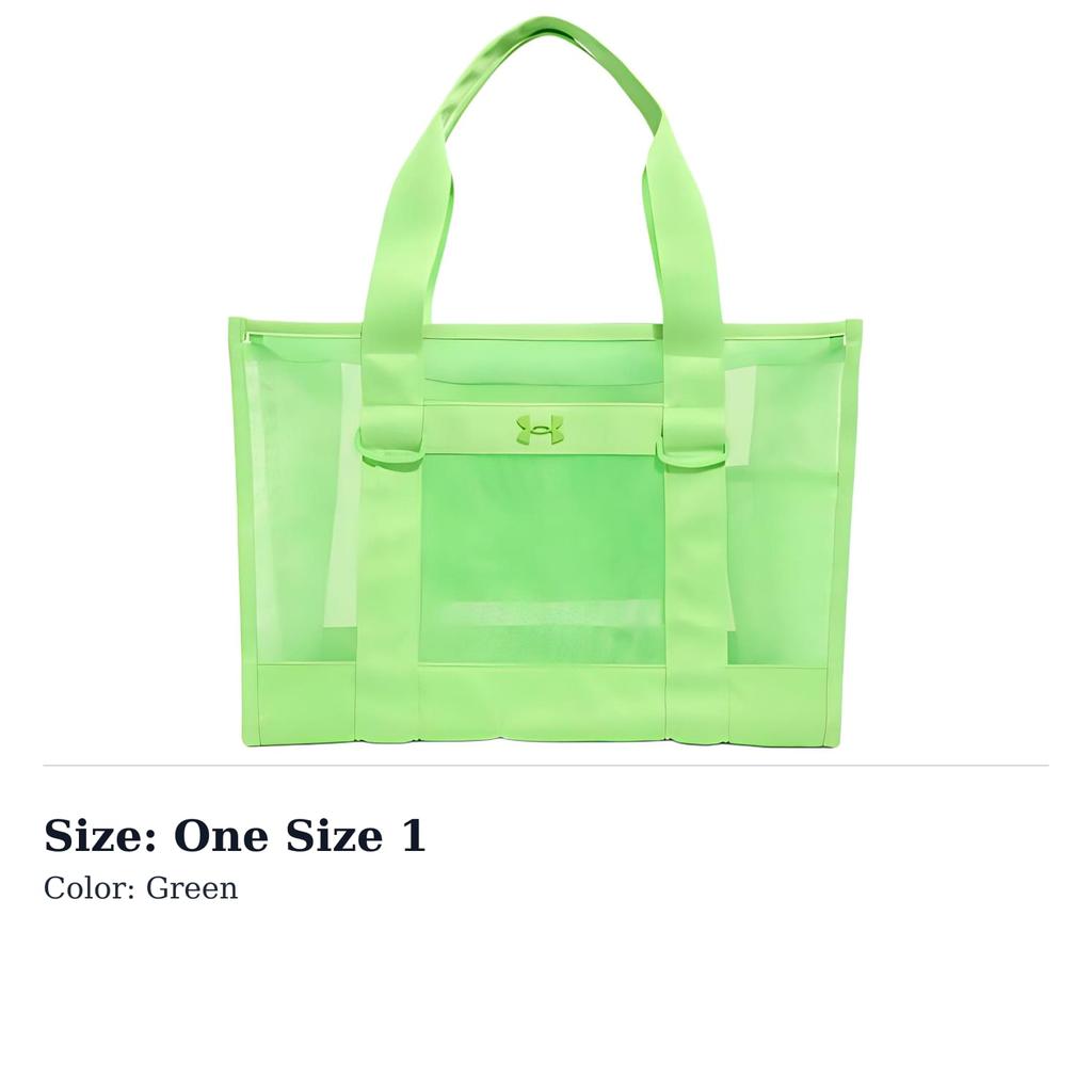 Under Armour Nylon Tote Bag, Shopping Bag, Shoulder Bag, Handbag Women's Green 1388925-362