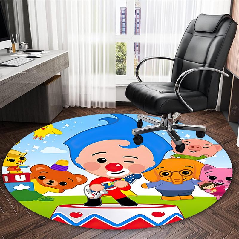 1pc Flim Flim Carpet, Round Rug, Comfortable, Suitable for Entryways, Living Rooms, Office, And Bedrooms, Christmas Decoration